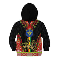 Ethiopia Culture Kid Hoodie Lion of Judah with The Star Seal - Dashiki Style