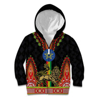 Ethiopia Culture Kid Hoodie Lion of Judah with The Star Seal - Dashiki Style