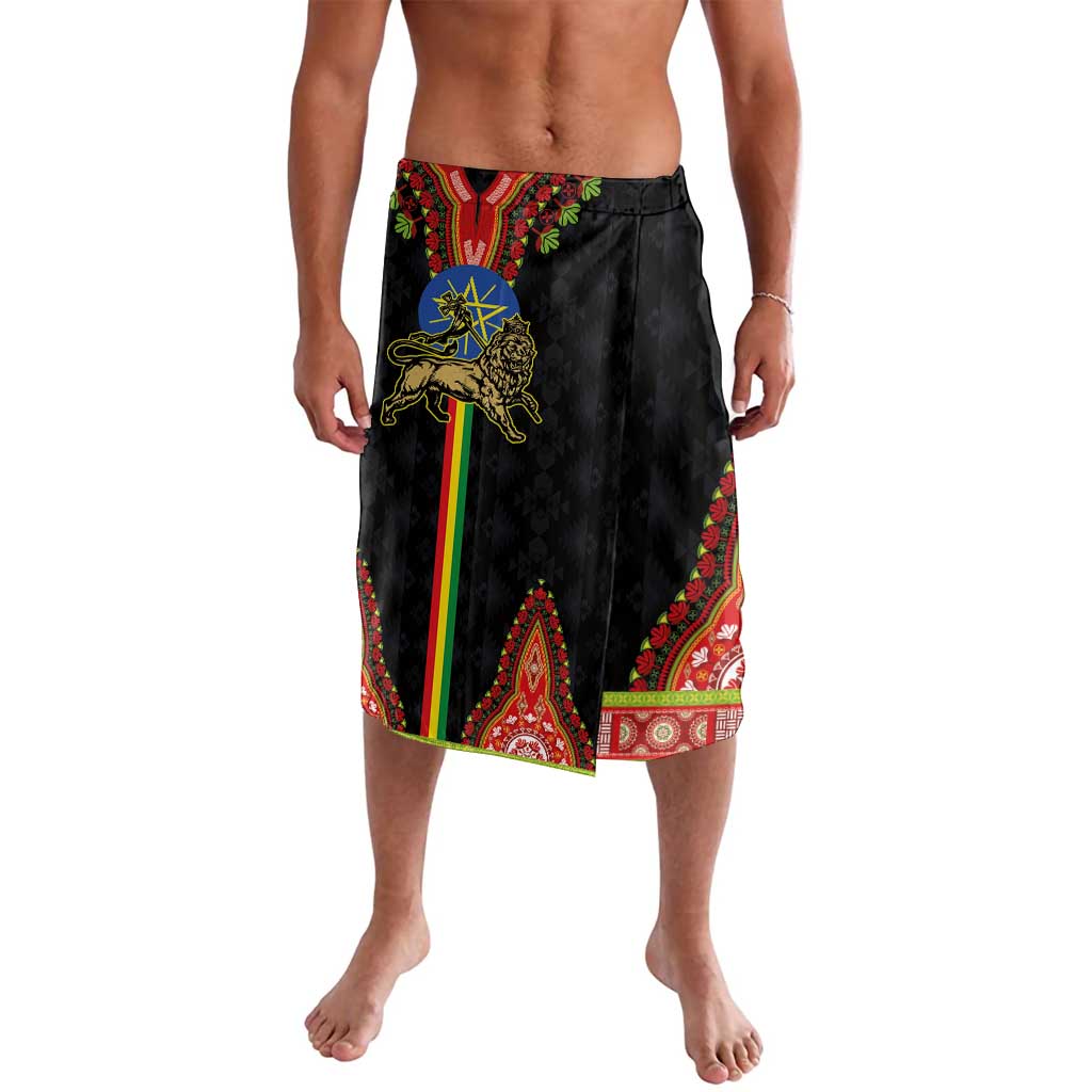 Ethiopia Culture Lavalava Lion of Judah with The Star Seal - Dashiki Style