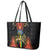 Ethiopia Culture Leather Tote Bag Lion of Judah with The Star Seal - Dashiki Style