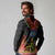 Ethiopia Culture Long Sleeve Polo Shirt Lion of Judah with The Star Seal - Dashiki Style