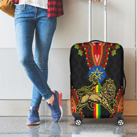 Ethiopia Culture Luggage Cover Lion of Judah with The Star Seal - Dashiki Style