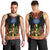Ethiopia Culture Men Tank Top Lion of Judah with The Star Seal - Dashiki Style