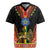 Ethiopia Culture Rugby Jersey Lion of Judah with The Star Seal - Dashiki Style - Wonder Print Shop