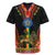 Ethiopia Culture Rugby Jersey Lion of Judah with The Star Seal - Dashiki Style - Wonder Print Shop