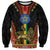 Ethiopia Culture Sweatshirt Lion of Judah with The Star Seal - Dashiki Style - Wonder Print Shop