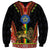 Ethiopia Culture Sweatshirt Lion of Judah with The Star Seal - Dashiki Style - Wonder Print Shop