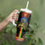 Ethiopia Culture Tumbler With Handle Lion of Judah with The Star Seal - Dashiki Style - Wonder Print Shop