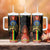 Ethiopia Culture Tumbler With Handle Lion of Judah with The Star Seal - Dashiki Style - Wonder Print Shop