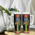 Ethiopia Culture Tumbler With Handle Lion of Judah with The Star Seal - Dashiki Style - Wonder Print Shop