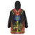 Ethiopia Culture Wearable Blanket Hoodie Lion of Judah with The Star Seal - Dashiki Style - Wonder Print Shop