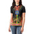 Ethiopia Culture Women Polo Shirt Lion of Judah with The Star Seal - Dashiki Style - Wonder Print Shop