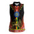 Ethiopia Culture Women Sleeveless Polo Shirt Lion of Judah with The Star Seal - Dashiki Style - Wonder Print Shop
