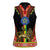 Ethiopia Culture Women Sleeveless Polo Shirt Lion of Judah with The Star Seal - Dashiki Style - Wonder Print Shop