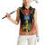 Ethiopia Culture Women Sleeveless Polo Shirt Lion of Judah with The Star Seal - Dashiki Style - Wonder Print Shop