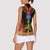 Ethiopia Culture Women Sleeveless Polo Shirt Lion of Judah with The Star Seal - Dashiki Style - Wonder Print Shop