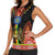 Ethiopia Culture Women Sleeveless Polo Shirt Lion of Judah with The Star Seal - Dashiki Style - Wonder Print Shop