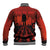 Halloween Nightmare Baseball Jacket Pumpkin-faced Jack O Lantern With a Scary Smile Blood Vibe - Wonder Print Shop