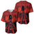 Halloween Nightmare Baseball Jersey Pumpkin-faced Jack O Lantern With a Scary Smile Blood Vibe - Wonder Print Shop