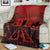 Halloween Nightmare Blanket Pumpkin-faced Jack O Lantern With a Scary Smile Blood Vibe