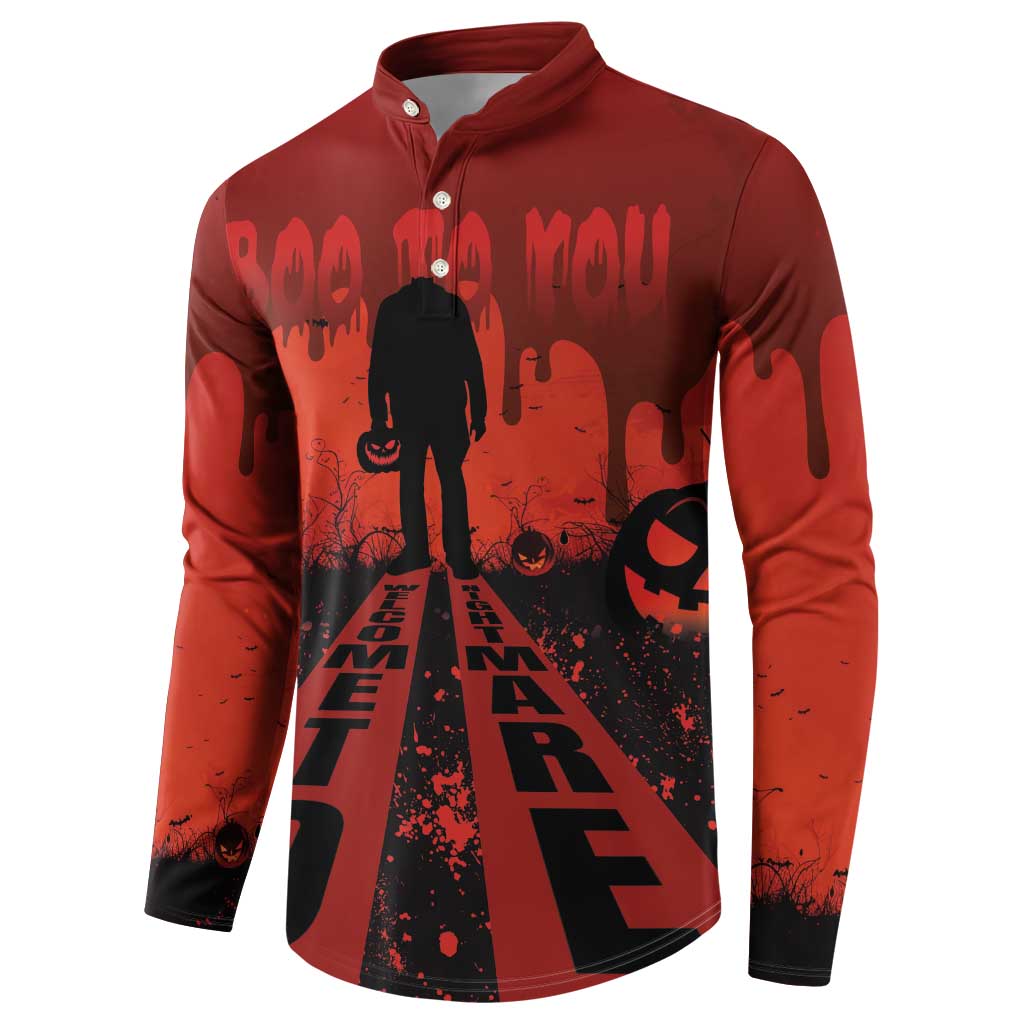 Halloween Nightmare Button Sweatshirt Pumpkin-faced Jack O Lantern With a Scary Smile Blood Vibe - Wonder Print Shop