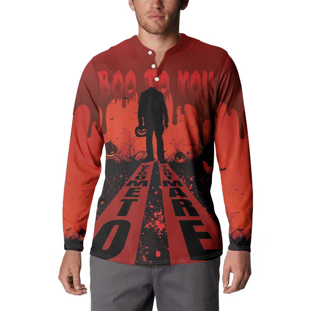 Halloween Nightmare Button Sweatshirt Pumpkin-faced Jack O Lantern With a Scary Smile Blood Vibe - Wonder Print Shop