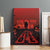 Halloween Nightmare Canvas Wall Art Pumpkin-faced Jack O Lantern With a Scary Smile Blood Vibe - Wonder Print Shop