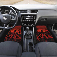 Halloween Nightmare Car Mats Pumpkin-faced Jack O Lantern With a Scary Smile Blood Vibe - Wonder Print Shop
