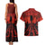 Halloween Nightmare Couples Matching Tank Maxi Dress and Hawaiian Shirt Pumpkin-faced Jack O Lantern With a Scary Smile Blood Vibe - Wonder Print Shop