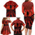 Halloween Nightmare Family Matching Long Sleeve Bodycon Dress and Hawaiian Shirt Pumpkin-faced Jack O Lantern With a Scary Smile Blood Vibe - Wonder Print Shop