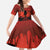 Halloween Nightmare Family Matching Off The Shoulder Long Sleeve Dress and Hawaiian Shirt Pumpkin-faced Jack O Lantern With a Scary Smile Blood Vibe - Wonder Print Shop