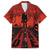 Halloween Nightmare Family Matching Off Shoulder Maxi Dress and Hawaiian Shirt Pumpkin-faced Jack O Lantern With a Scary Smile Blood Vibe - Wonder Print Shop