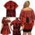 Halloween Nightmare Family Matching Off Shoulder Short Dress and Hawaiian Shirt Pumpkin-faced Jack O Lantern With a Scary Smile Blood Vibe - Wonder Print Shop