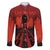 Halloween Nightmare Family Matching Off Shoulder Short Dress and Hawaiian Shirt Pumpkin-faced Jack O Lantern With a Scary Smile Blood Vibe - Wonder Print Shop