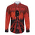 Halloween Nightmare Family Matching Puletasi and Hawaiian Shirt Pumpkin-faced Jack O Lantern With a Scary Smile Blood Vibe - Wonder Print Shop