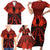 Halloween Nightmare Family Matching Short Sleeve Bodycon Dress and Hawaiian Shirt Pumpkin-faced Jack O Lantern With a Scary Smile Blood Vibe - Wonder Print Shop