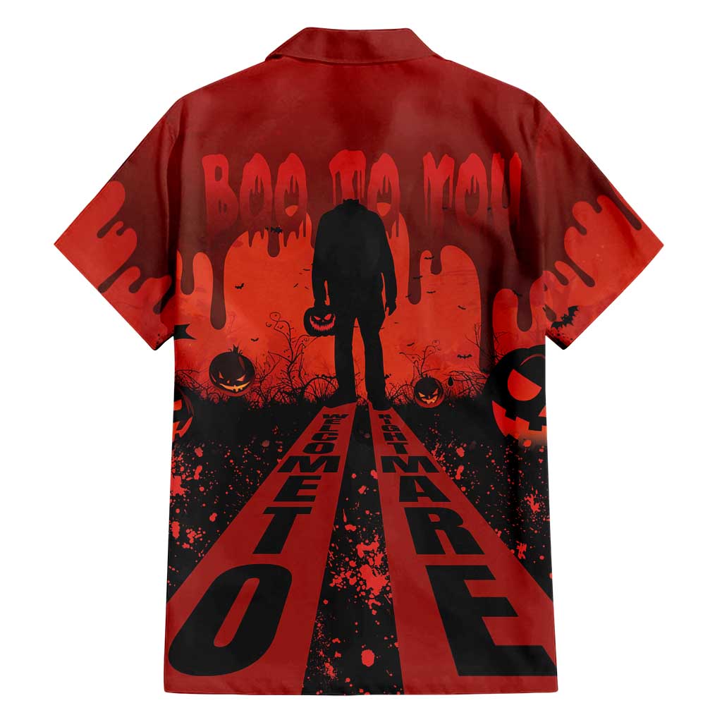 Halloween Nightmare Family Matching Tank Maxi Dress and Hawaiian Shirt Pumpkin-faced Jack O Lantern With a Scary Smile Blood Vibe - Wonder Print Shop
