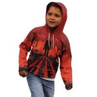 Halloween Nightmare Kid Hoodie Pumpkin-faced Jack O Lantern With a Scary Smile Blood Vibe - Wonder Print Shop