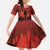Halloween Nightmare Kid Short Sleeve Dress Pumpkin-faced Jack O Lantern With a Scary Smile Blood Vibe - Wonder Print Shop