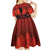 Halloween Nightmare Kid Short Sleeve Dress Pumpkin-faced Jack O Lantern With a Scary Smile Blood Vibe - Wonder Print Shop