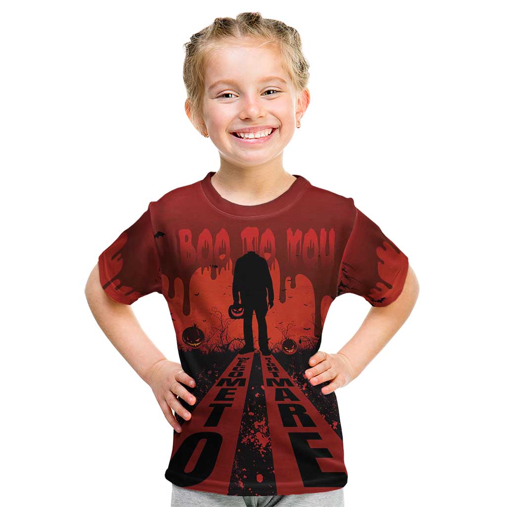 Halloween Nightmare Kid T Shirt Pumpkin-faced Jack O Lantern With a Scary Smile Blood Vibe - Wonder Print Shop