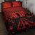 Halloween Nightmare Quilt Bed Set Pumpkin-faced Jack O Lantern With a Scary Smile Blood Vibe - Wonder Print Shop