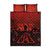 Halloween Nightmare Quilt Bed Set Pumpkin-faced Jack O Lantern With a Scary Smile Blood Vibe - Wonder Print Shop