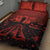 Halloween Nightmare Quilt Bed Set Pumpkin-faced Jack O Lantern With a Scary Smile Blood Vibe - Wonder Print Shop