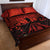 Halloween Nightmare Quilt Bed Set Pumpkin-faced Jack O Lantern With a Scary Smile Blood Vibe - Wonder Print Shop