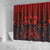 Halloween Nightmare Shower Curtain Pumpkin-faced Jack O Lantern With a Scary Smile Blood Vibe