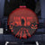 Halloween Nightmare Spare Tire Cover Pumpkin-faced Jack O Lantern With a Scary Smile Blood Vibe - Wonder Print Shop