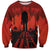 Halloween Nightmare Sweatshirt Pumpkin-faced Jack O Lantern With a Scary Smile Blood Vibe - Wonder Print Shop