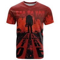 Halloween Nightmare T Shirt Pumpkin-faced Jack O Lantern With a Scary Smile Blood Vibe - Wonder Print Shop