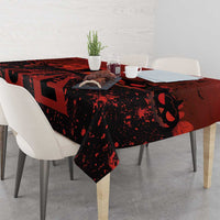 Halloween Nightmare Tablecloth Pumpkin-faced Jack O Lantern With a Scary Smile Blood Vibe - Wonder Print Shop